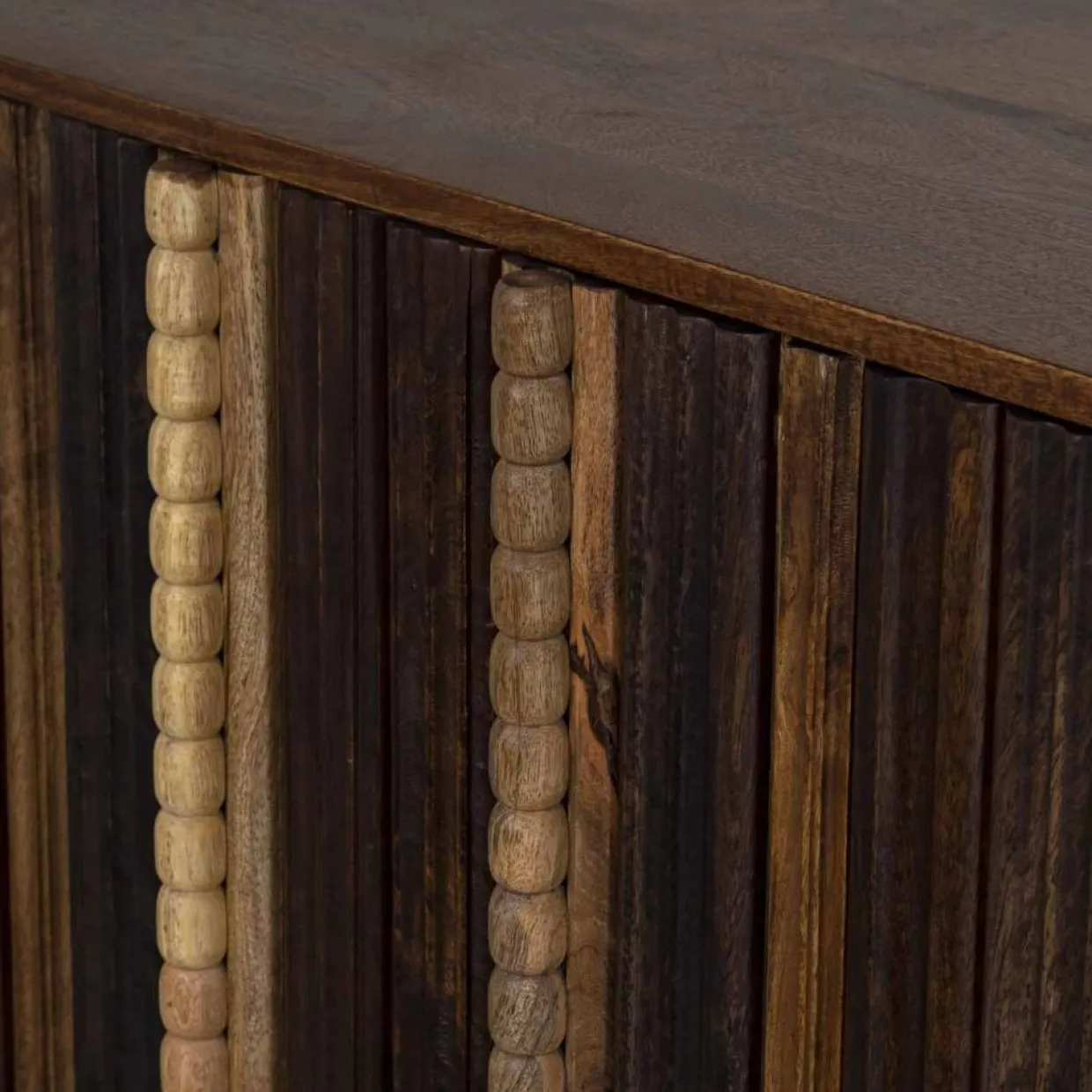 Bois & Chiffons Meubles De Rangement^Mini bar 2 portes Manguier Ramon Naturel - 100x45x100 cm