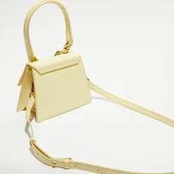 Femme Jacquemus Sacs^Mini sac à main en Cuir Le Chiquito Moyen jaune - 13.5x18x5 cm