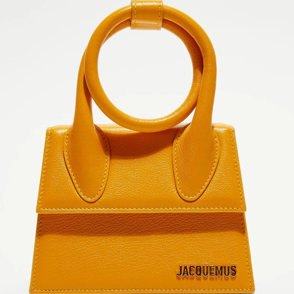 Femme Jacquemus Sacs^Mini sac à main en Cuir Le Chiquito Noeud orange - 18x13.5 cm