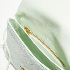 Mini sac bandoulière en Cuir nappa Intrecciato l'or des glaciers - 19x15x6 cm-Bottega Veneta