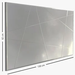Miroir A331Y blanc - 130x62x2.2 cm-Wooden Art Hot