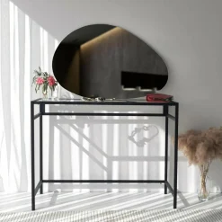 Miroir Porto noir - 76x50x2.2 cm-Wooden Art Best