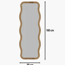 Homitis Miroirs^Miroir sur pieds Aror naturel - 50x160x2.2 cm