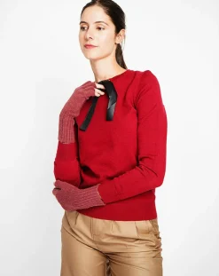 Mitaines Lola bordeaux-Assuili Outlet