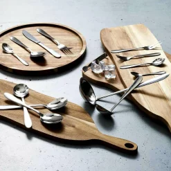 Cook Concept Couverts De Table^Ménagère avec coffret en bois & tiroir noire - 84 pièces