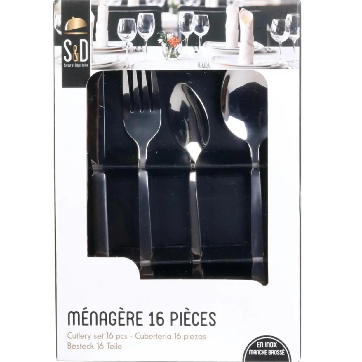 Ménagère grise - 16 pièces-Kamberg Online