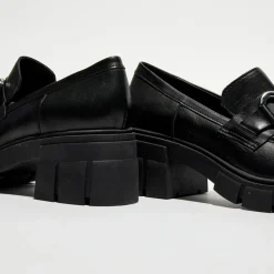Mocassins en Cuir Bijoux noirs - Talon 6 cm-Galeries Lafayette Online