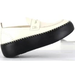 Femme Oa Non Fashion Mocassins^Mocassins en Cuir blancs - Talon 5 cm