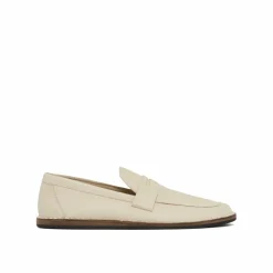Mocassins en cuir Cary crème-The Row Clearance