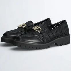 Mocassins en Cuir Cora noirs-Liu-Jo Online