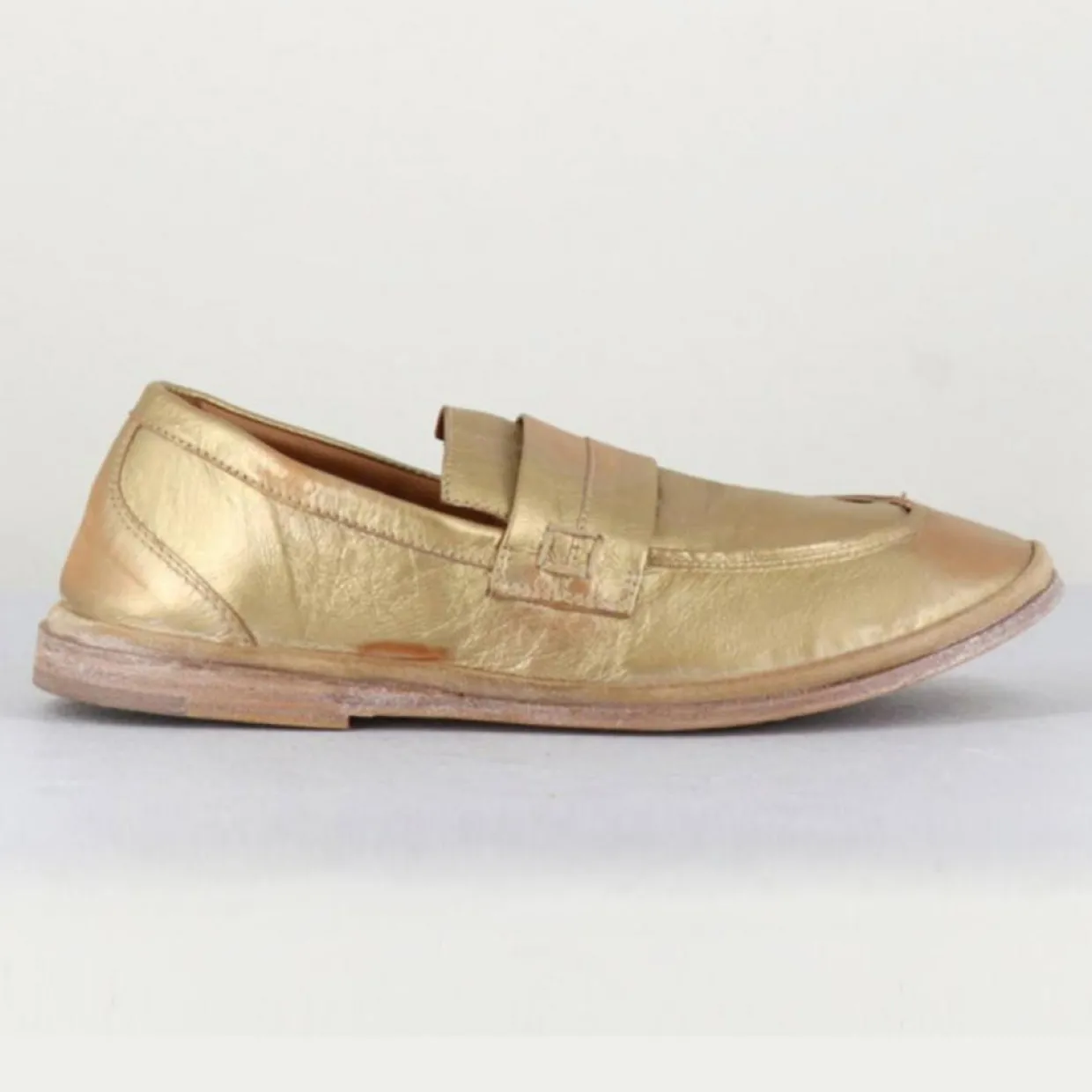Femme MOMA Mocassins^Mocassins en Cuir dorés