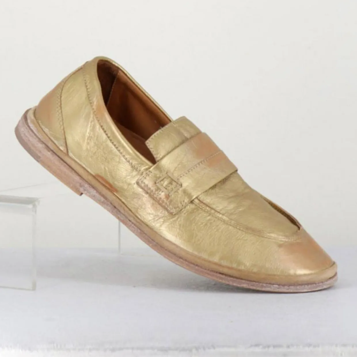 Femme MOMA Mocassins^Mocassins en Cuir dorés