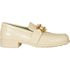 Femme Bottega Veneta Mocassins^Mocassins en Cuir Monsieur écrus