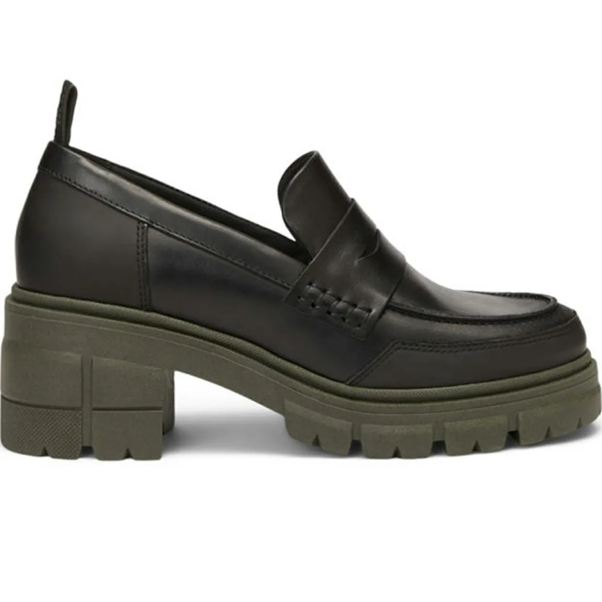 Mocassins en Cuir semelle épaisse noirs-Marc O'Polo Online