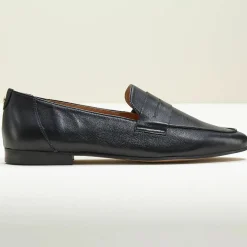 Mocassins en Cuir Viveca noirs-Cosmoparis Clearance