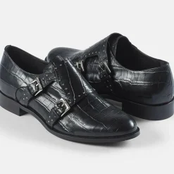 Monks en Cuir Emabi noires-Cosmoparis New