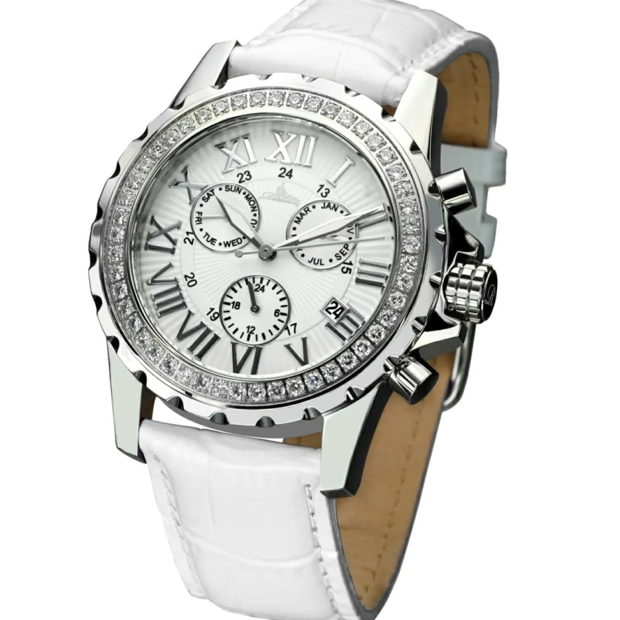 Montre automatique Femme en Cuir Romantica blanche-Richtenburg Clearance