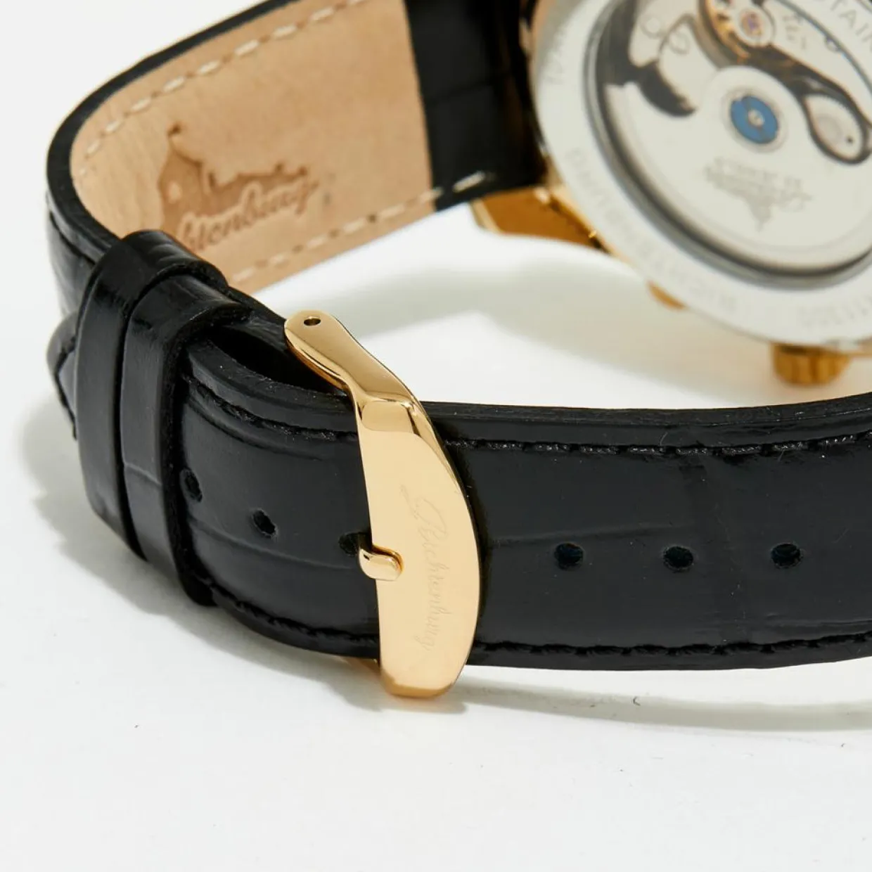 Montre automatique Homme en Cuir Athen noire-Richtenburg Clearance