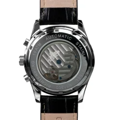 Montre automatique Homme en Cuir Athen noir/argenté-Richtenburg Online