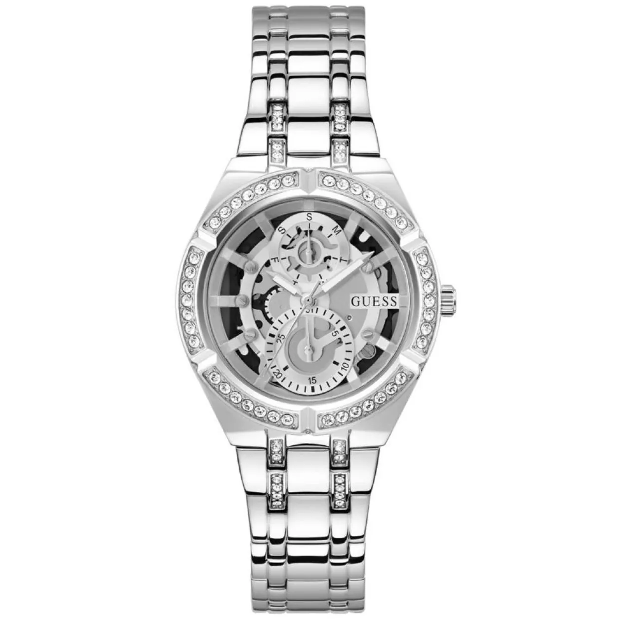 Femme Guess Montres^Montre Femme Allara en Acier argentée