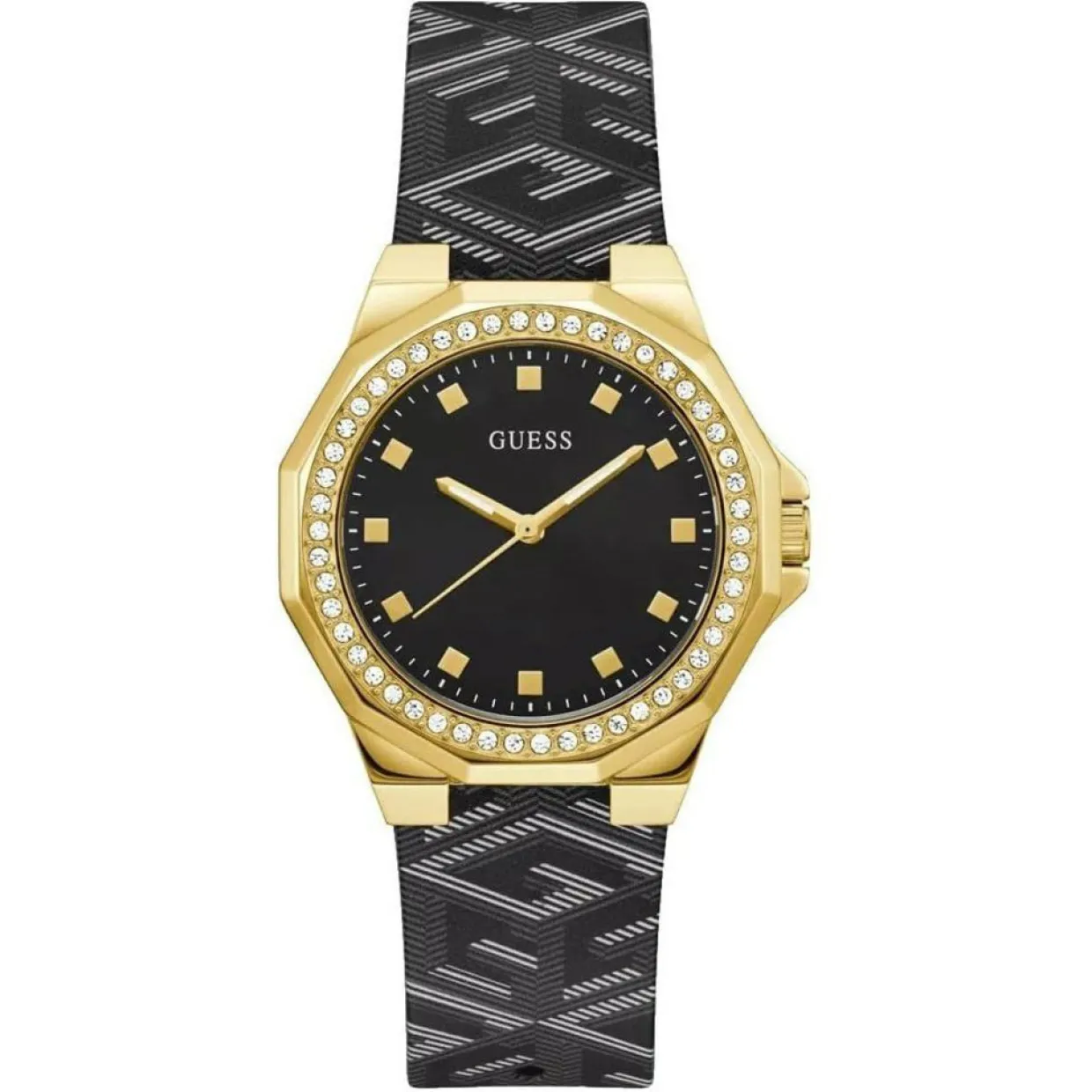 Montre Femme Avril en Cuir noire-Guess Clearance
