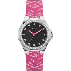 Montre Femme Avril en Silicone rose-Guess