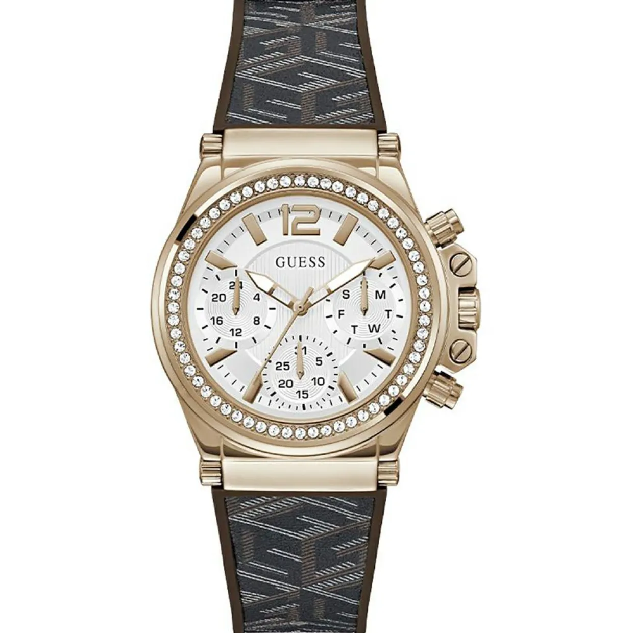 Femme Guess Montres^Montre Femme Charisma en Silicone marron