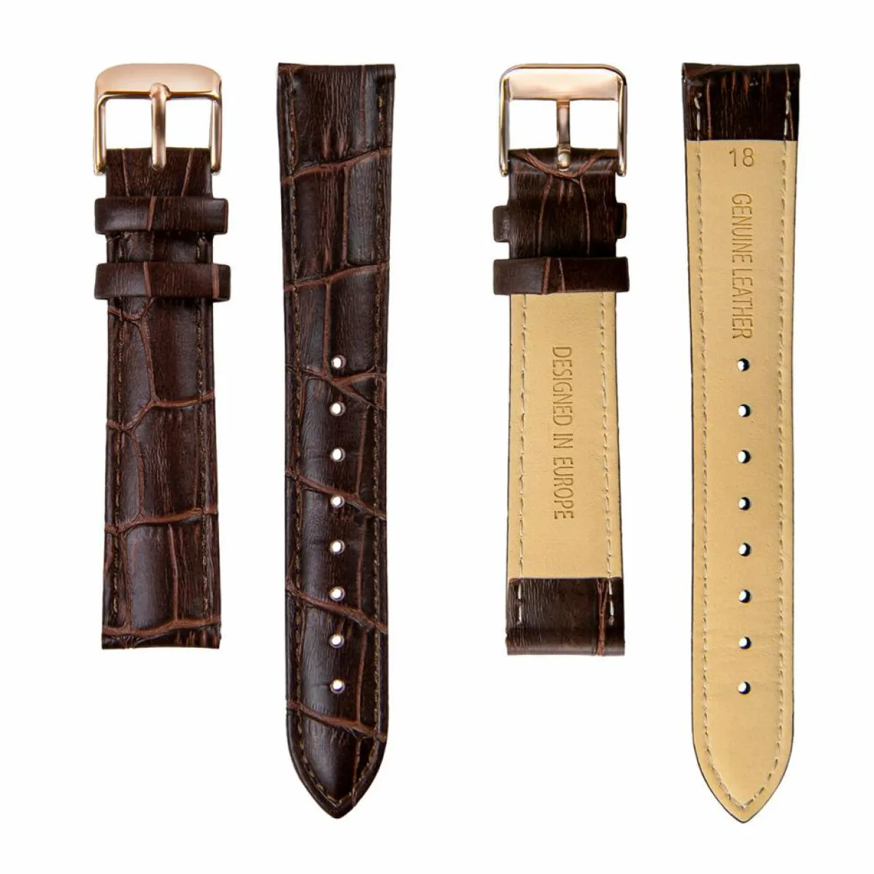Montre Femme Classique en Cuir marron-Amelia Parker Hot