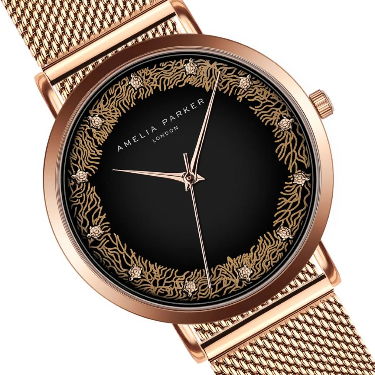 Montre Femme Coral en Acier rose doré-Amelia Parker Discount