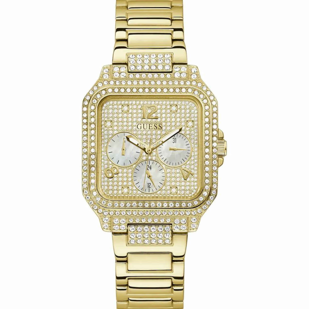 Femme Guess Montres^Montre Femme Deco en Acier dorée