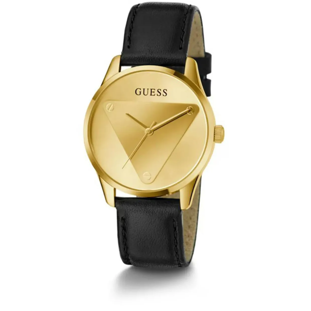 Femme Guess Montres^Montre Femme Emblem en Cuir noire