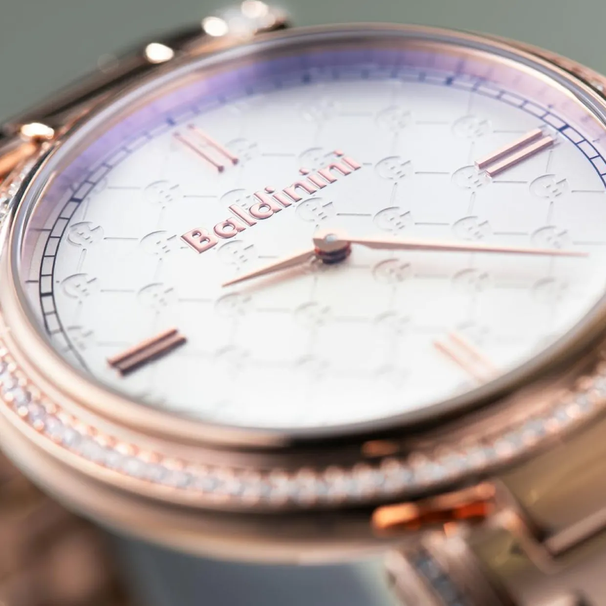 Femme Baldinini Montres^Montre Femme en Acier & cristaux Swarovski Dona doré rose