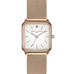 Femme Amelia Parker Montres^Montre Femme en Acier Bay rose doré