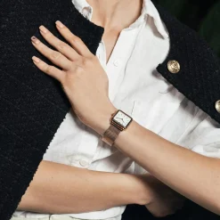 Femme Amelia Parker Montres^Montre Femme en Acier Bay rose doré