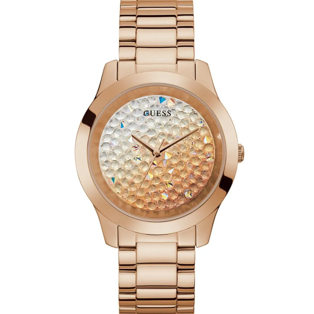 Montre Femme en Acier Crush rose doré-Guess