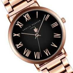 Femme Amelia Parker Montres^Montre Femme en Acier Grand rose doré