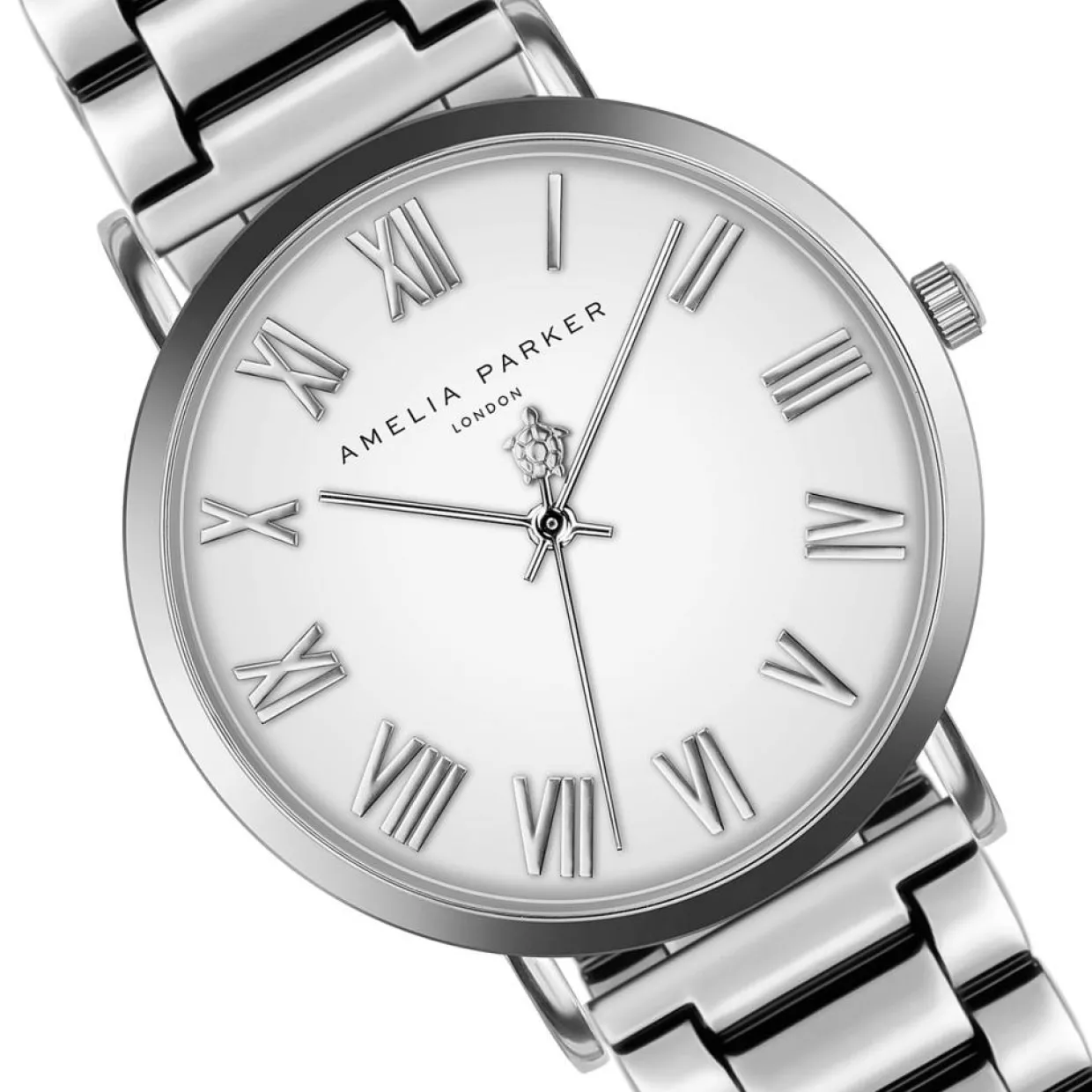 Femme Amelia Parker Montres^Montre Femme en Acier Grand argentée