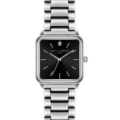 Femme Amelia Parker Montres^Montre Femme en Acier Night Voyage argentée