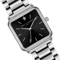 Femme Amelia Parker Montres^Montre Femme en Acier Night Voyage argentée