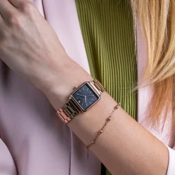 Femme Amelia Parker Montres^Montre Femme en Acier Night Plaza rose doré