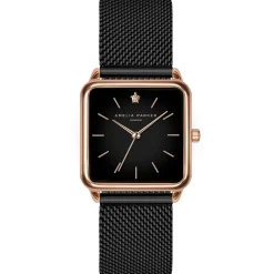 Femme Amelia Parker Montres^Montre Femme en Acier Night Plaza noire