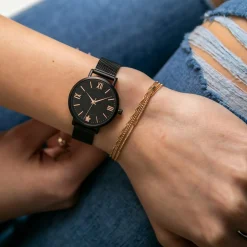 Femme Amelia Parker Montres^Montre Femme en Acier Petite noire