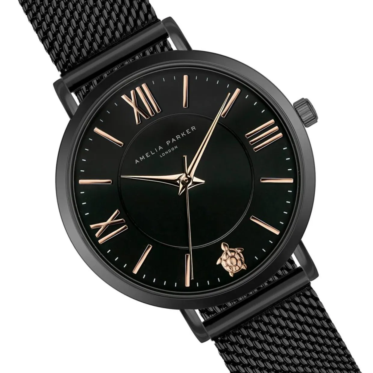 Femme Amelia Parker Montres^Montre Femme en Acier Petite noire