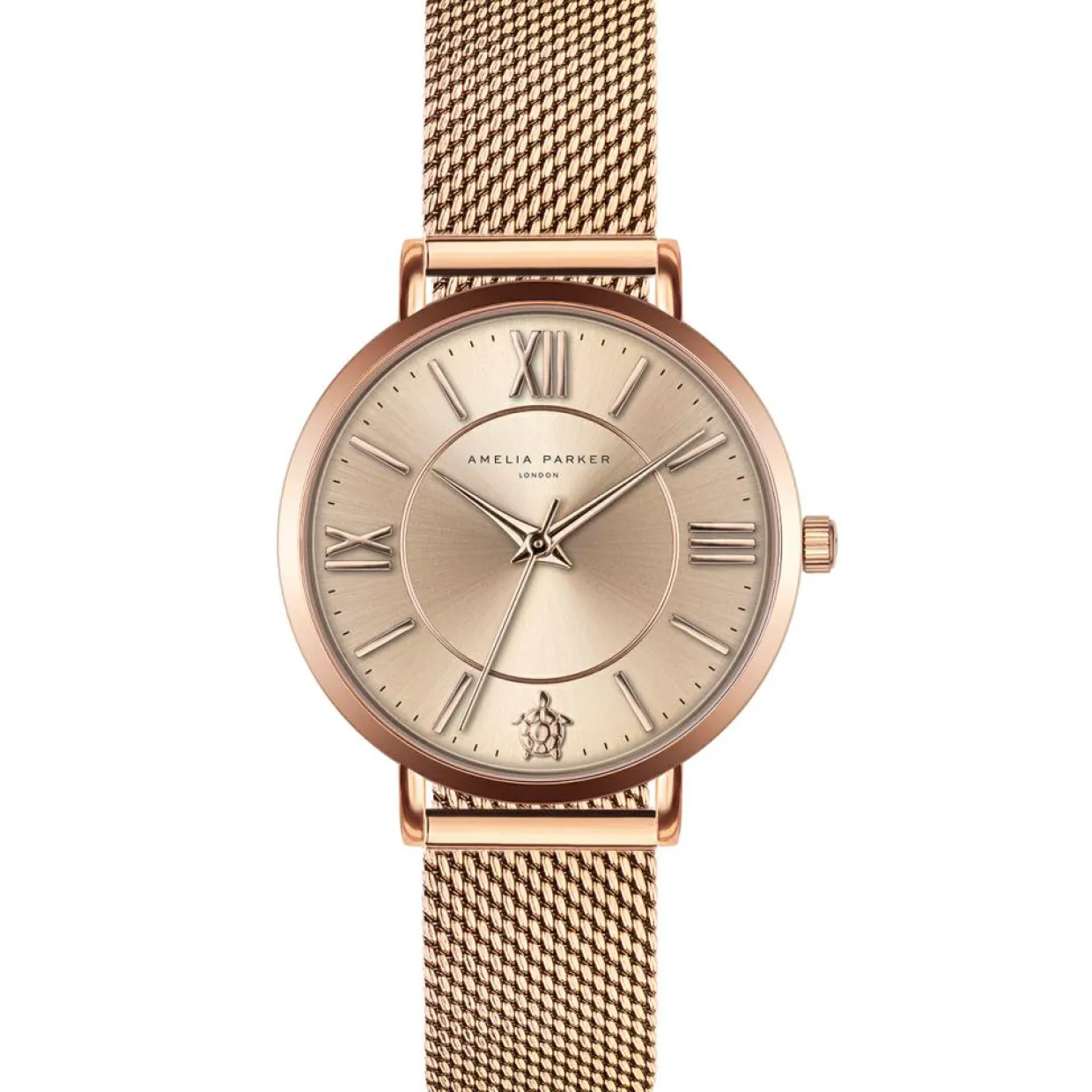 Femme Amelia Parker Montres^Montre Femme en Acier Petite rose doré