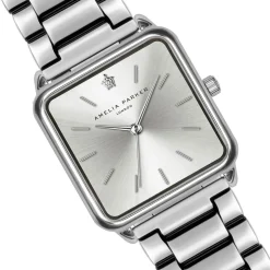 Femme Amelia Parker Montres^Montre Femme en Acier Plaza argentée