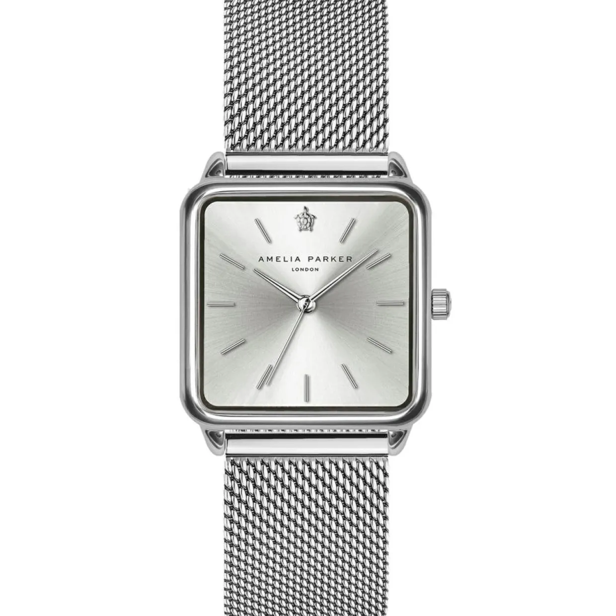 Femme Amelia Parker Montres^Montre Femme en Acier Plaza argentée