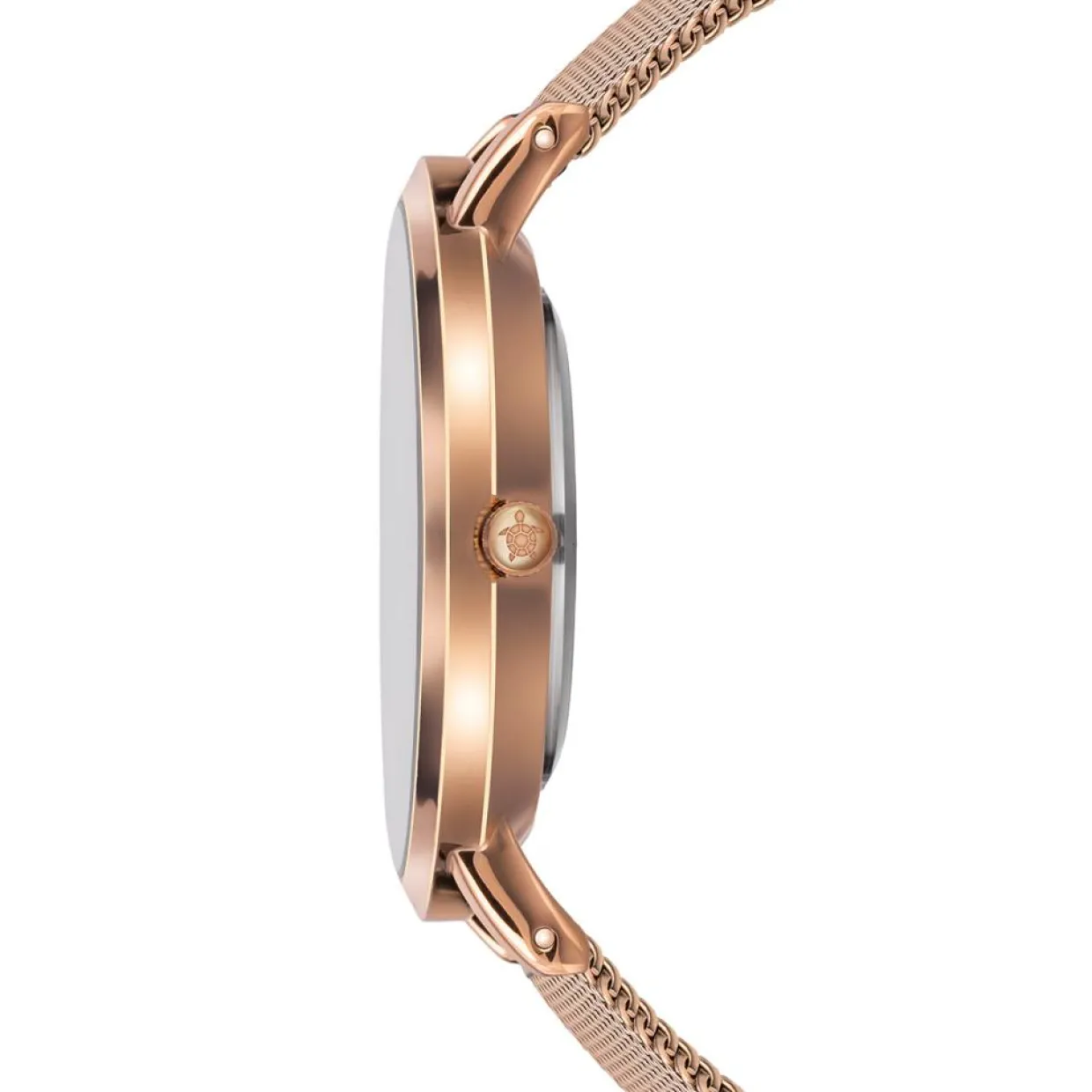 Femme Amelia Parker Montres^Montre Femme en Acier Rose Turtle rose doré