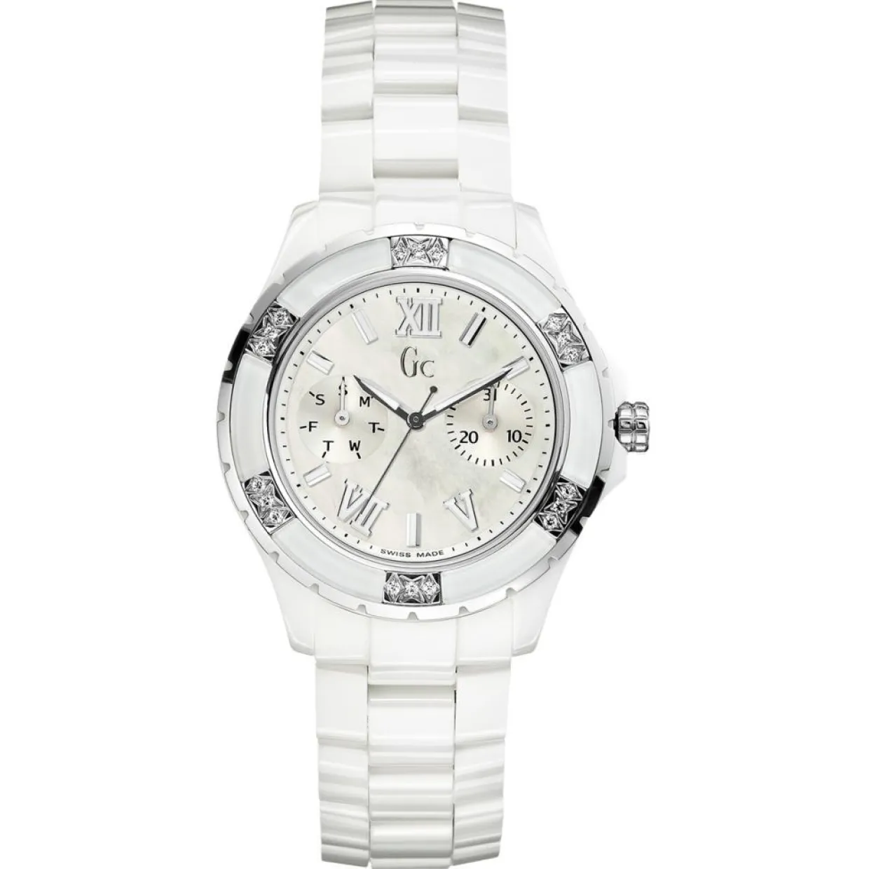 Montre Femme en Céramique blanche-Guess Collection New