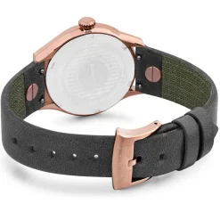 Femme Baldinini Montres^Montre Femme en Cuir & cristaux Swarovski Adria gris foncé
