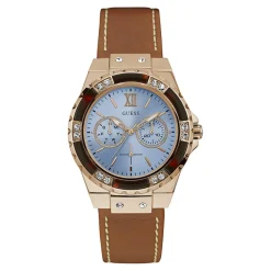 Montre Femme en Cuir & Polyuréthane marron-Guess Discount